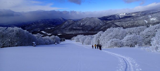 2026年2月8日箕輪山バックカントリー